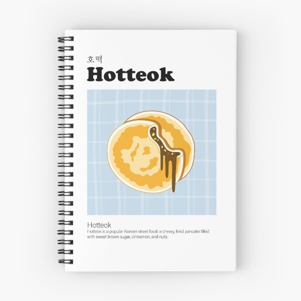 Item preview, Hotteok, Korean Food, Korean Cuisine, Korean Street Food Vector illustration Art Poster designed and sold by GennyOnThePaper.