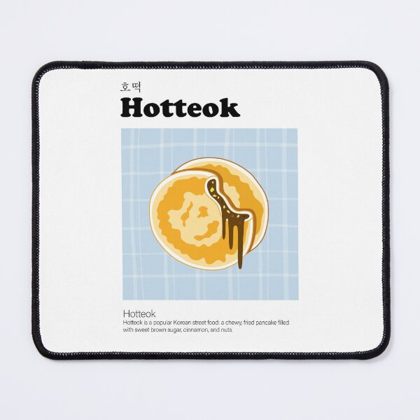 Item preview, Hotteok, Korean Food, Korean Cuisine, Korean Street Food Vector illustration Art Poster designed and sold by GennyOnThePaper.