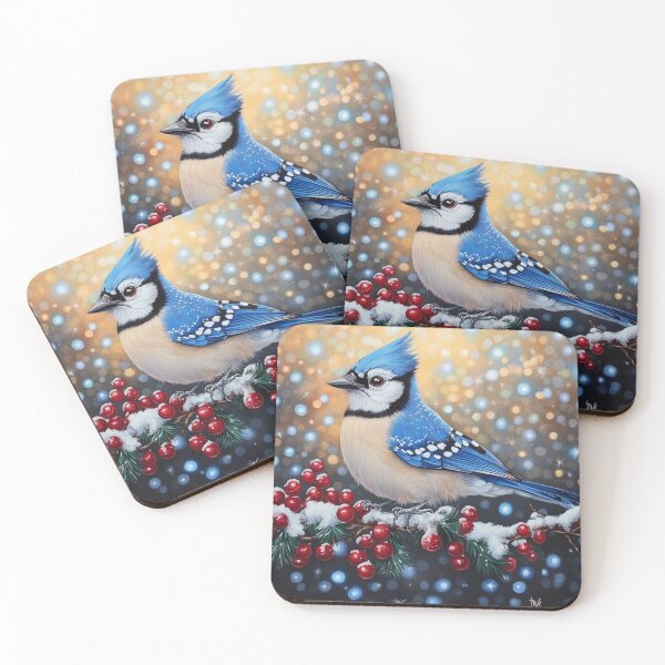 Item preview, Christmas Blue Jay designed and sold by Solace Sparkles.
