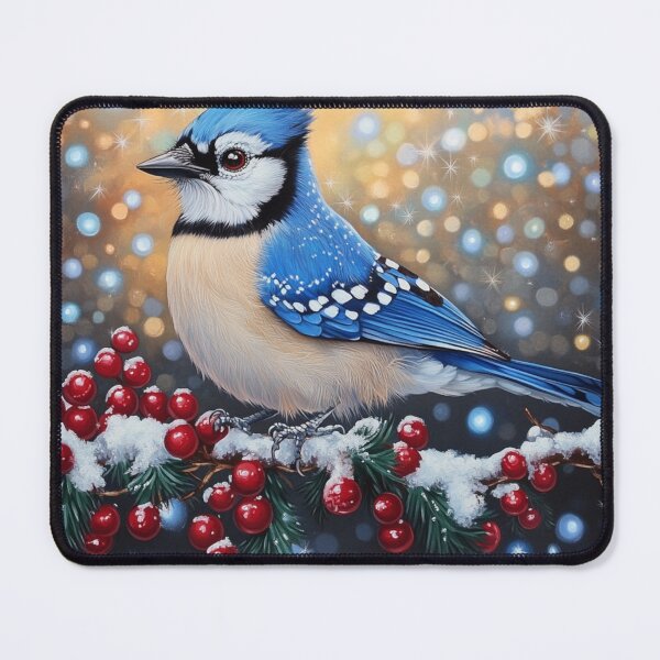Item preview, Christmas Blue Jay designed and sold by Solace Sparkles.