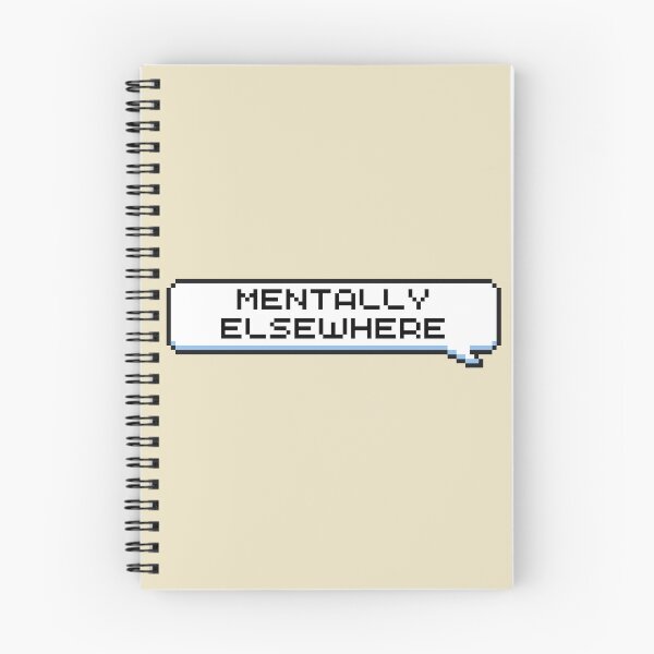 Item preview, Mentally Elsewhere Sticker designed and sold by Potato Quality Prints.
