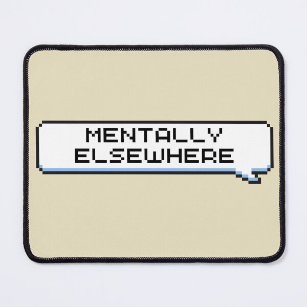 Item preview, Mentally Elsewhere Sticker designed and sold by Potato Quality Prints.