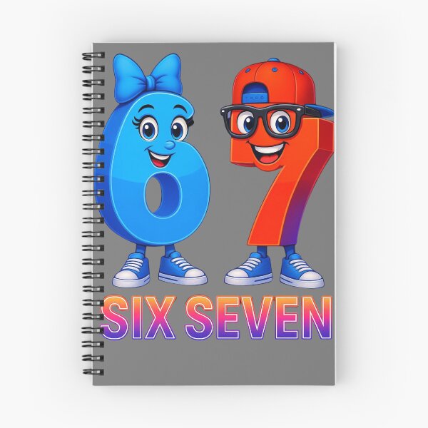 Item preview, Six Seven Cartoon Characters Shirt – Cute 67 Meme Design for Kids, Boys, Girls & Gen Alpha designed and sold by A&M.