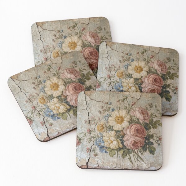 Item preview, Baroque Floral Fresco Wall Prints designed and sold by baroquedreams.