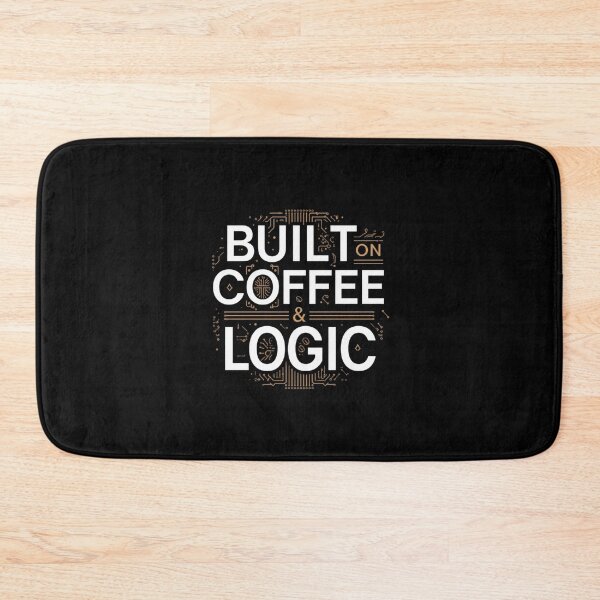 Item preview, Built on coffee & logic - coffee loverful design- Caffeine engineers  designed and sold by Happyhoo1.