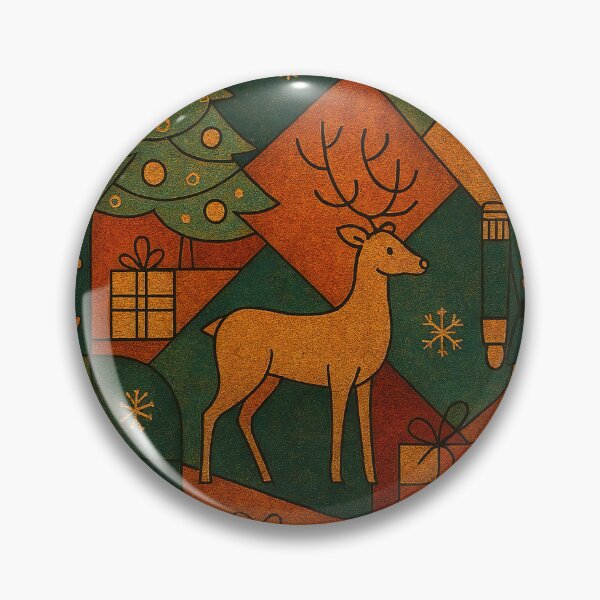 Item preview, Christmas holiday themed patchwork collage with festive symbols and icons designed and sold by 4Seasons.