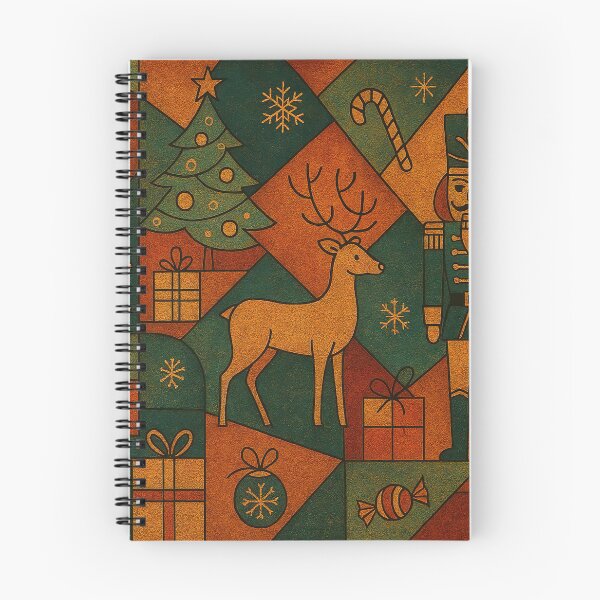 Item preview, Christmas holiday themed patchwork collage with festive symbols and icons designed and sold by 4Seasons.