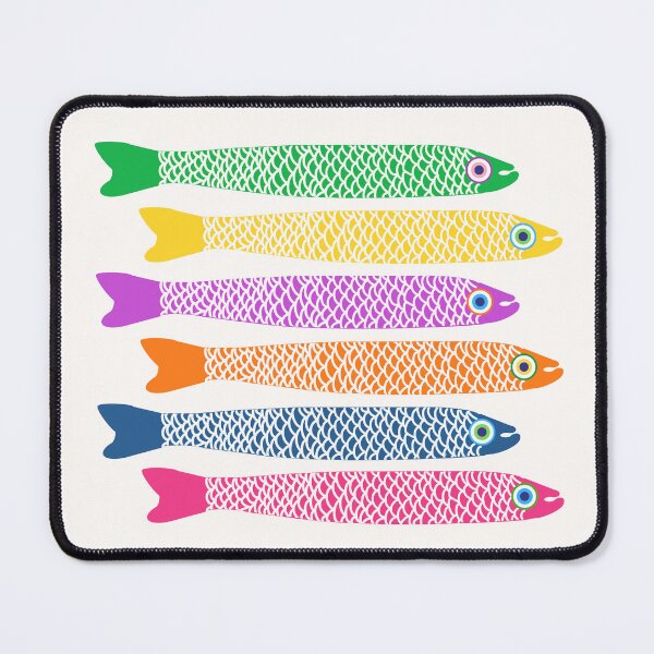 Item preview, Colorful Anchovy Fish - Ocean Aesthetic designed and sold by SaltedBeachPaperie.