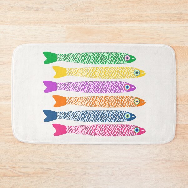 Item preview, Colorful Anchovy Fish - Ocean Aesthetic designed and sold by SaltedBeachPaperie.