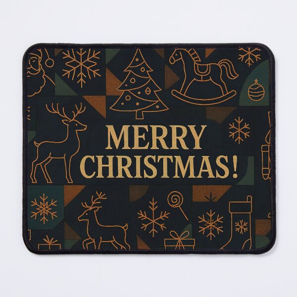 Item preview, Christmas holiday themed patchwork collage with festive symbols and icons designed and sold by 4Seasons.