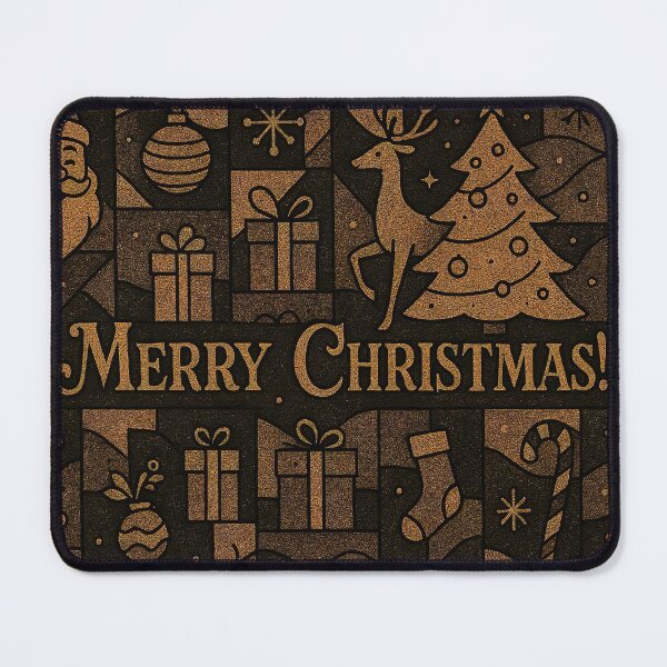 Item preview, Christmas holiday themed patchwork collage with festive symbols and icons designed and sold by 4Seasons.