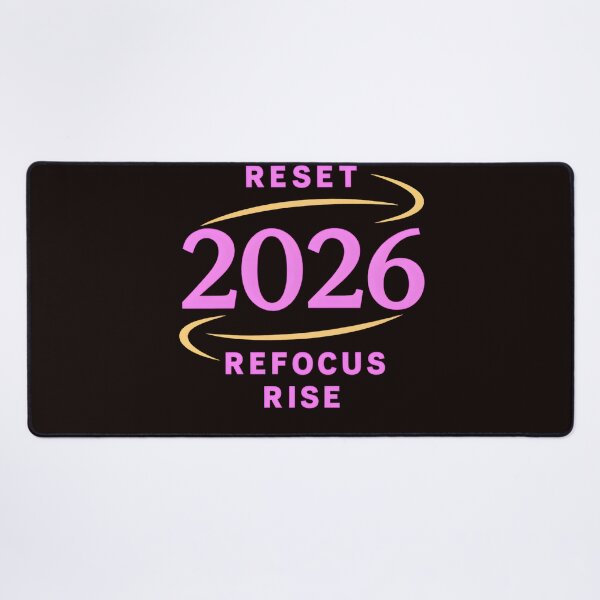 Item preview, 2026 Reset Refocus Rise – Motivational New Year Design designed and sold by ArtSpark Studio.