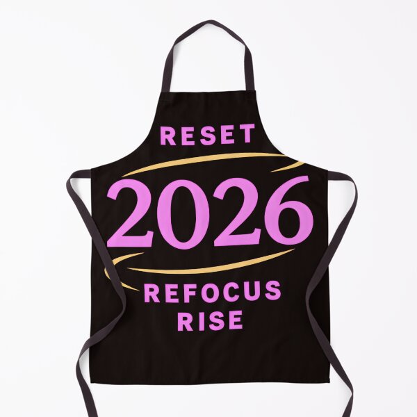 Item preview, 2026 Reset Refocus Rise – Motivational New Year Design designed and sold by ArtSpark Studio.