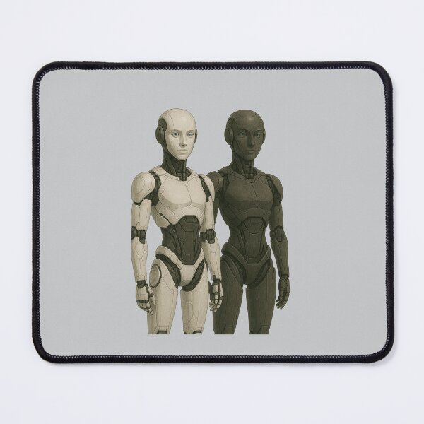 Item preview, Futuristic Humanoid Robot Companions designed and sold by TheWonkyEaselCo.