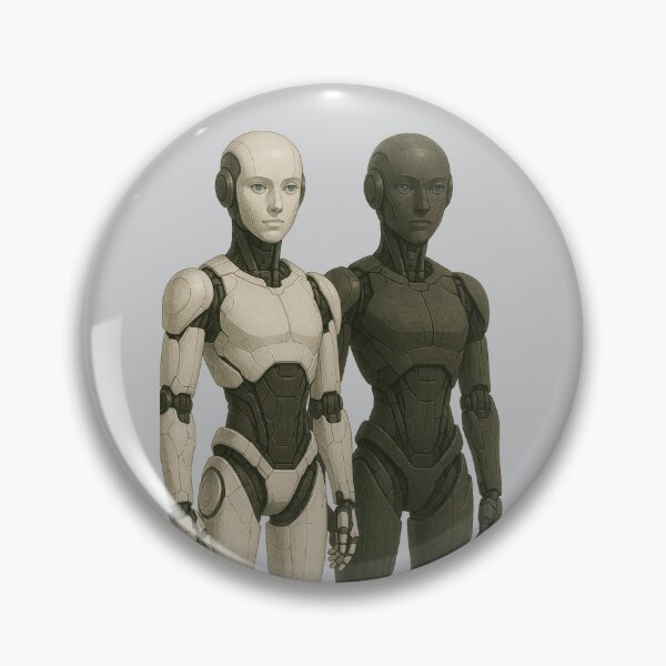 Item preview, Futuristic Humanoid Robot Companions designed and sold by TheWonkyEaselCo.