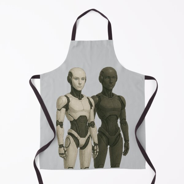 Item preview, Futuristic Humanoid Robot Companions designed and sold by TheWonkyEaselCo.