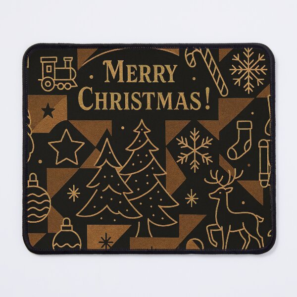 Item preview, Christmas holiday themed patchwork collage with festive symbols and icons designed and sold by 4Seasons.