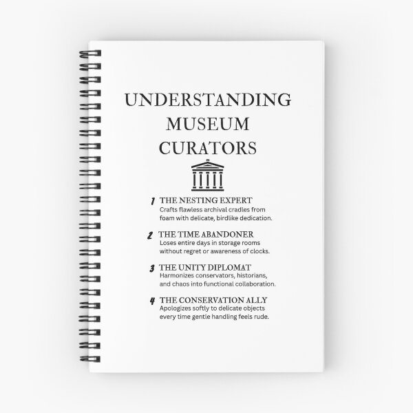 Item preview, Curator Life Comedy – Understanding Museum Roles designed and sold by PsyFlow35.