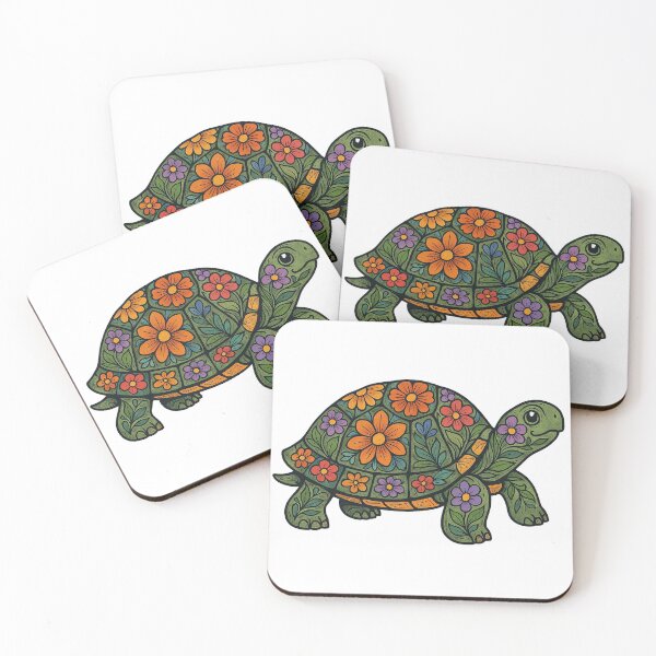 Item preview, Floral turtle  designed and sold by EnR-designs.