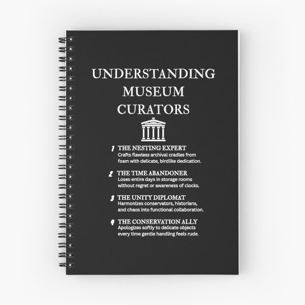 Item preview, Curator Life Comedy – Understanding Museum Roles – Black designed and sold by PsyFlow35.
