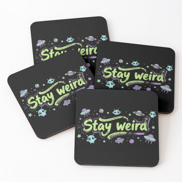 Item preview, Stay Weird - Aliens designed and sold by KawaiiChibii.