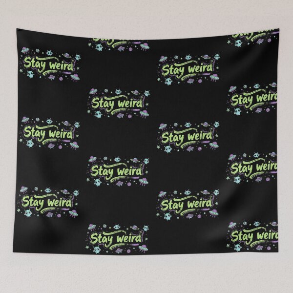 Item preview, Stay Weird - Aliens designed and sold by KawaiiChibii.