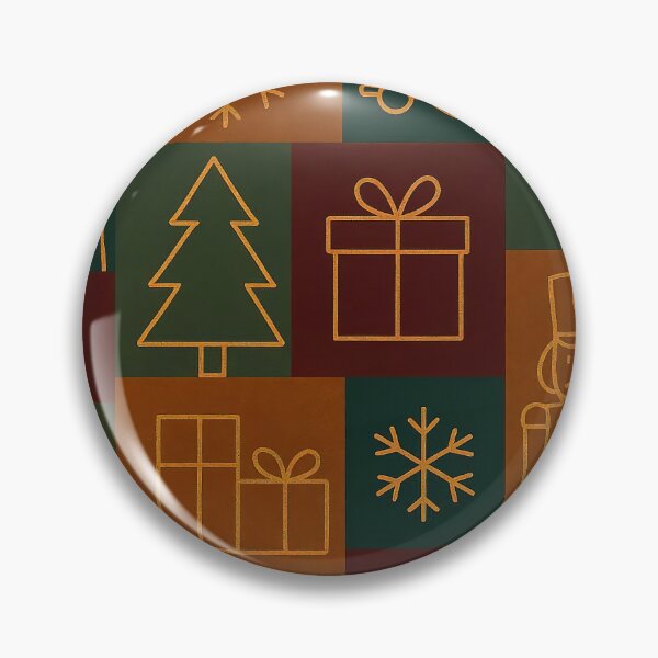 Item preview, Christmas holiday themed patchwork collage with festive symbols and icons designed and sold by 4Seasons.