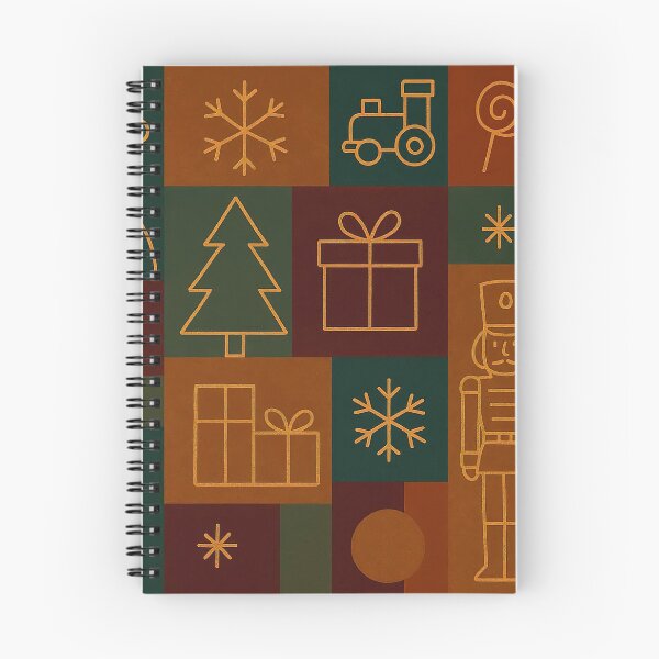 Item preview, Christmas holiday themed patchwork collage with festive symbols and icons designed and sold by 4Seasons.