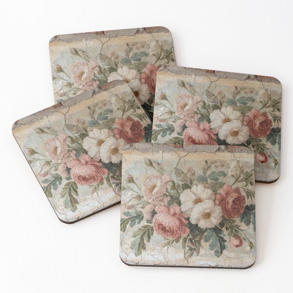 Item preview, Baroque Floral Fresco Wall Prints designed and sold by baroquedreams.