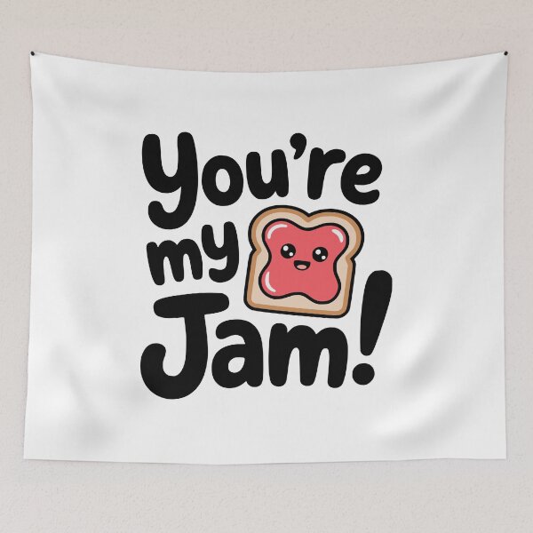 Item preview, You're My Jam! Cute Jam On Toast Pun designed and sold by PMCreative.