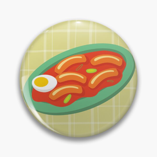 Item preview, Tteokbokki, Korean Food, Korean Cuisine, Korean Street Food Vector illustration Art Poster designed and sold by GennyOnThePaper.