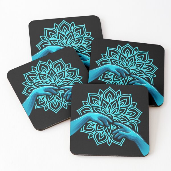 Item preview, Luminous Reaching Hands Mandala designed and sold by Motiva100.