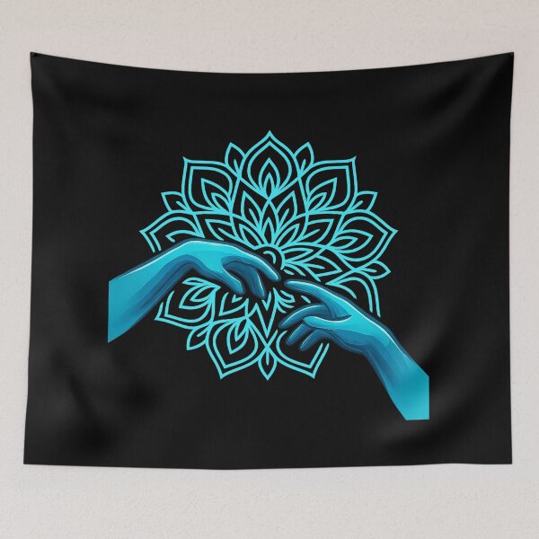 Item preview, Luminous Reaching Hands Mandala designed and sold by Motiva100.