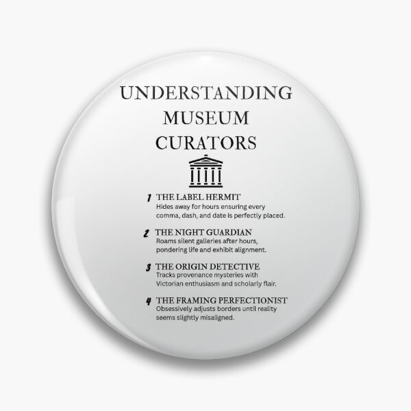 Item preview, Museum Employee Humor – Funny Curator Illustration designed and sold by PsyFlow35.