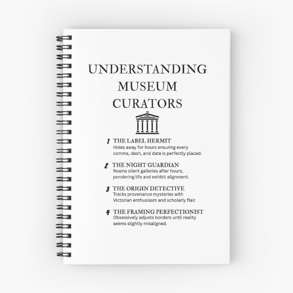 Item preview, Museum Employee Humor – Funny Curator Illustration designed and sold by PsyFlow35.