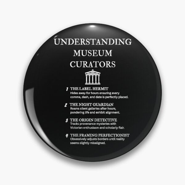 Item preview, Museum Employee Humor – Funny Curator Illustration – Black designed and sold by PsyFlow35.