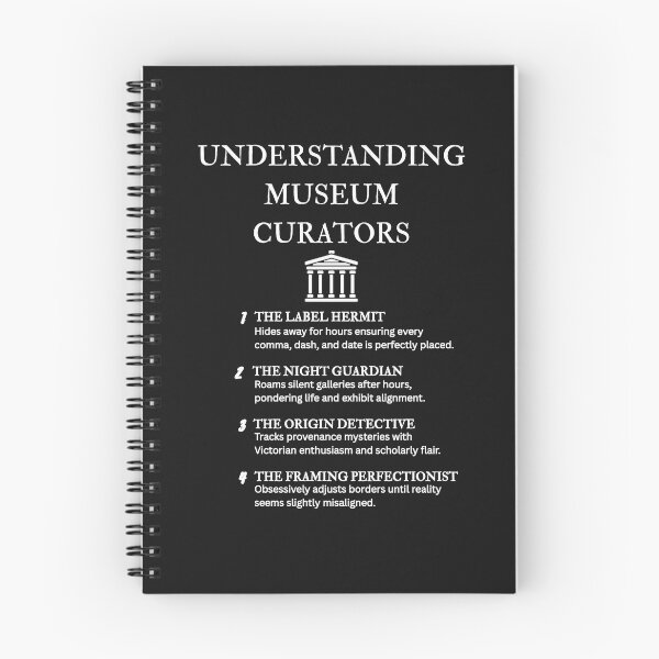 Item preview, Museum Employee Humor – Funny Curator Illustration – Black designed and sold by PsyFlow35.