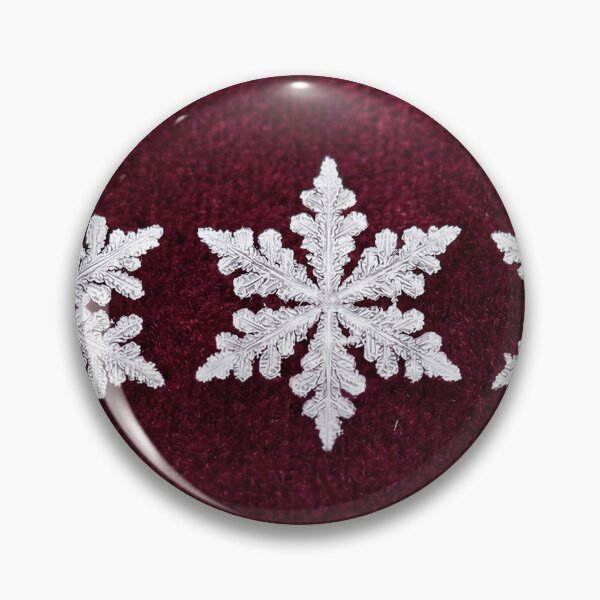 Item preview, Elegant Crystal Snowflakes on Maroon Velvet designed and sold by griez.