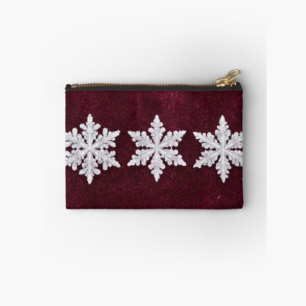 Item preview, Elegant Crystal Snowflakes on Maroon Velvet designed and sold by griez.