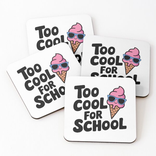 Item preview, Too Cool For School! Cute Icecream Pun designed and sold by PMCreative.
