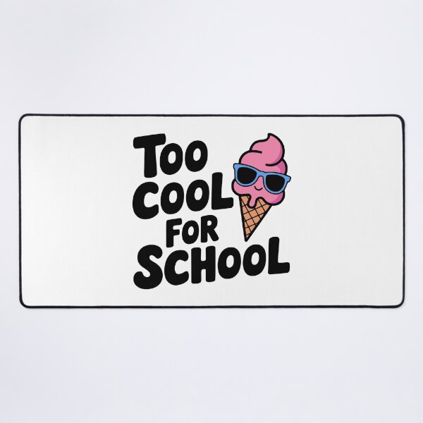 Item preview, Too Cool For School! Cute Icecream Pun designed and sold by PMCreative.
