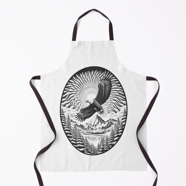 Item preview, Bald Eagle Over Snowy Alaskan Winter Scenery designed and sold by AlchemyColor.