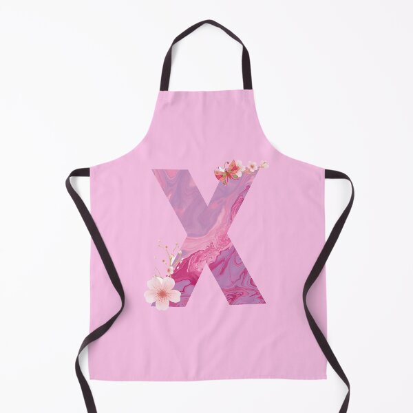 Item preview, Pink Floral Letter X | Elegant Monogram Design with Butterfly & Cherry Blossoms | Personalized Alphabet Art designed and sold by MilabArt.