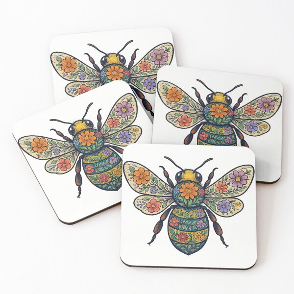Item preview, Floral Bee  designed and sold by EnR-designs.
