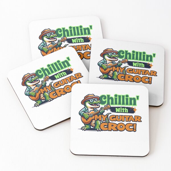 Item preview, "CHILLIN' WITH MY GUITAR CROC!" designed and sold by finkelart.