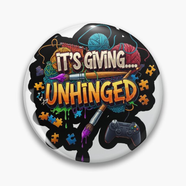 Item preview, t's giving... unhinged designed and sold by FitEnvy.