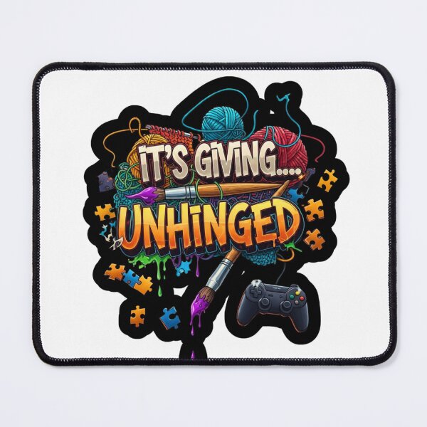Item preview, t's giving... unhinged designed and sold by FitEnvy.