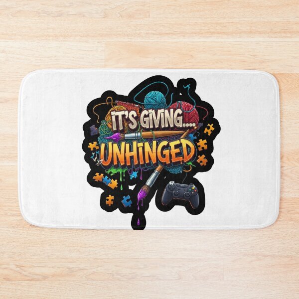 Item preview, t's giving... unhinged designed and sold by FitEnvy.