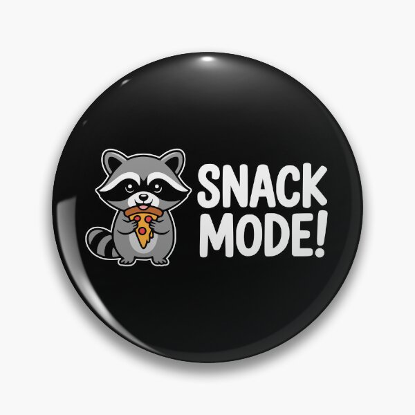 Item preview, Snack Mode! Funny Raccoon Pun designed and sold by PMCreative.