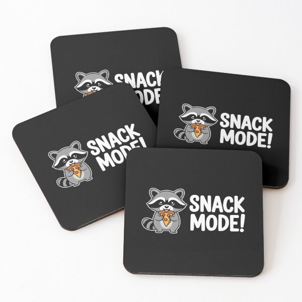 Item preview, Snack Mode! Funny Raccoon Pun designed and sold by PMCreative.